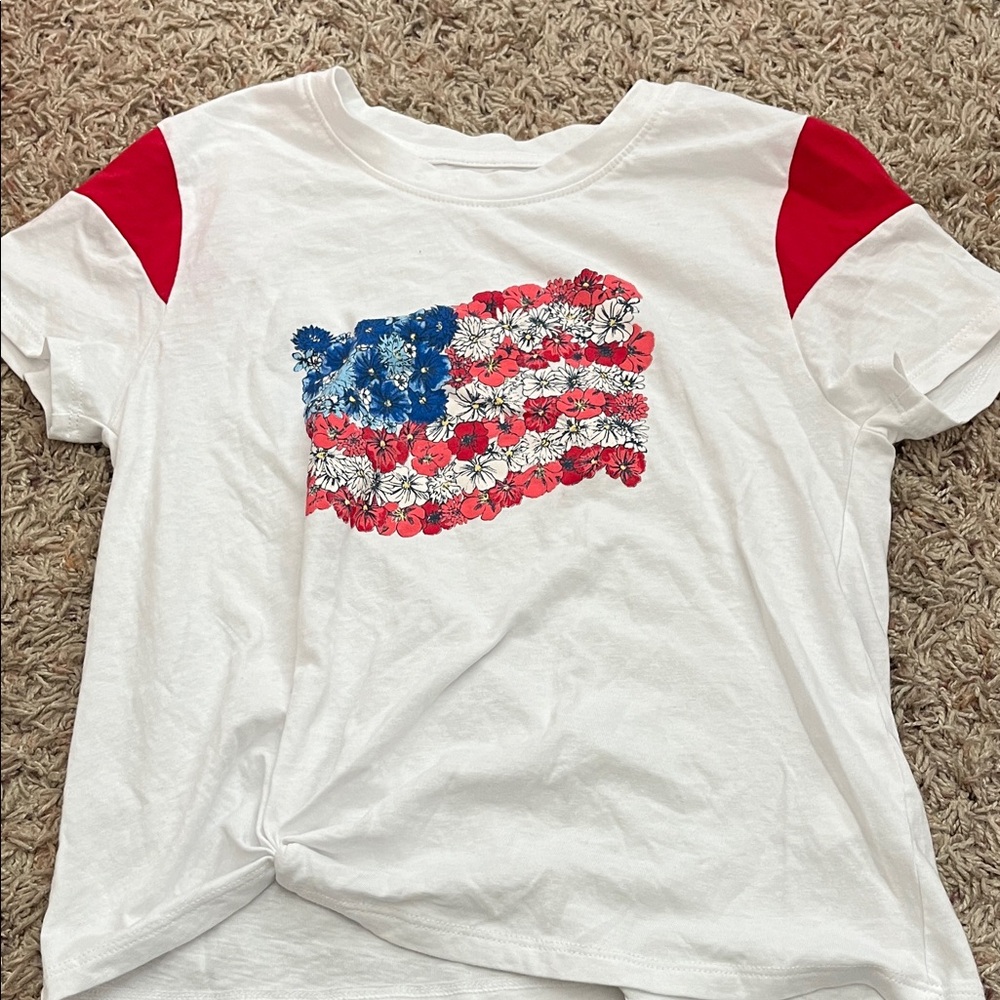 Size 10 Evsie american flag shirt